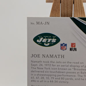 2023 Immaculate Joe Namath “Broadway Joe” Moments Auto #MA-JN - /10 FRENLY BRICKS - Open 7 Days