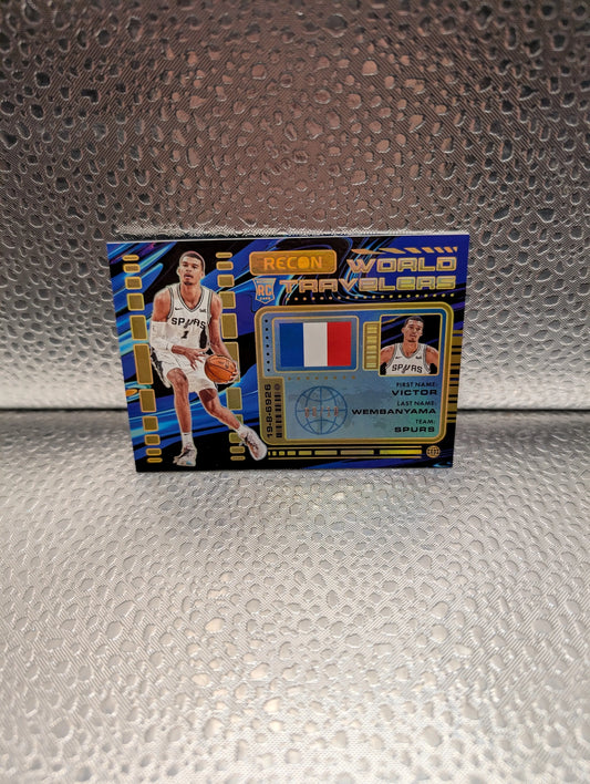 Victor Wembanyama 08/10 RC Recon World Travelers Panini FRENLY BRICKS - Open 7 Days