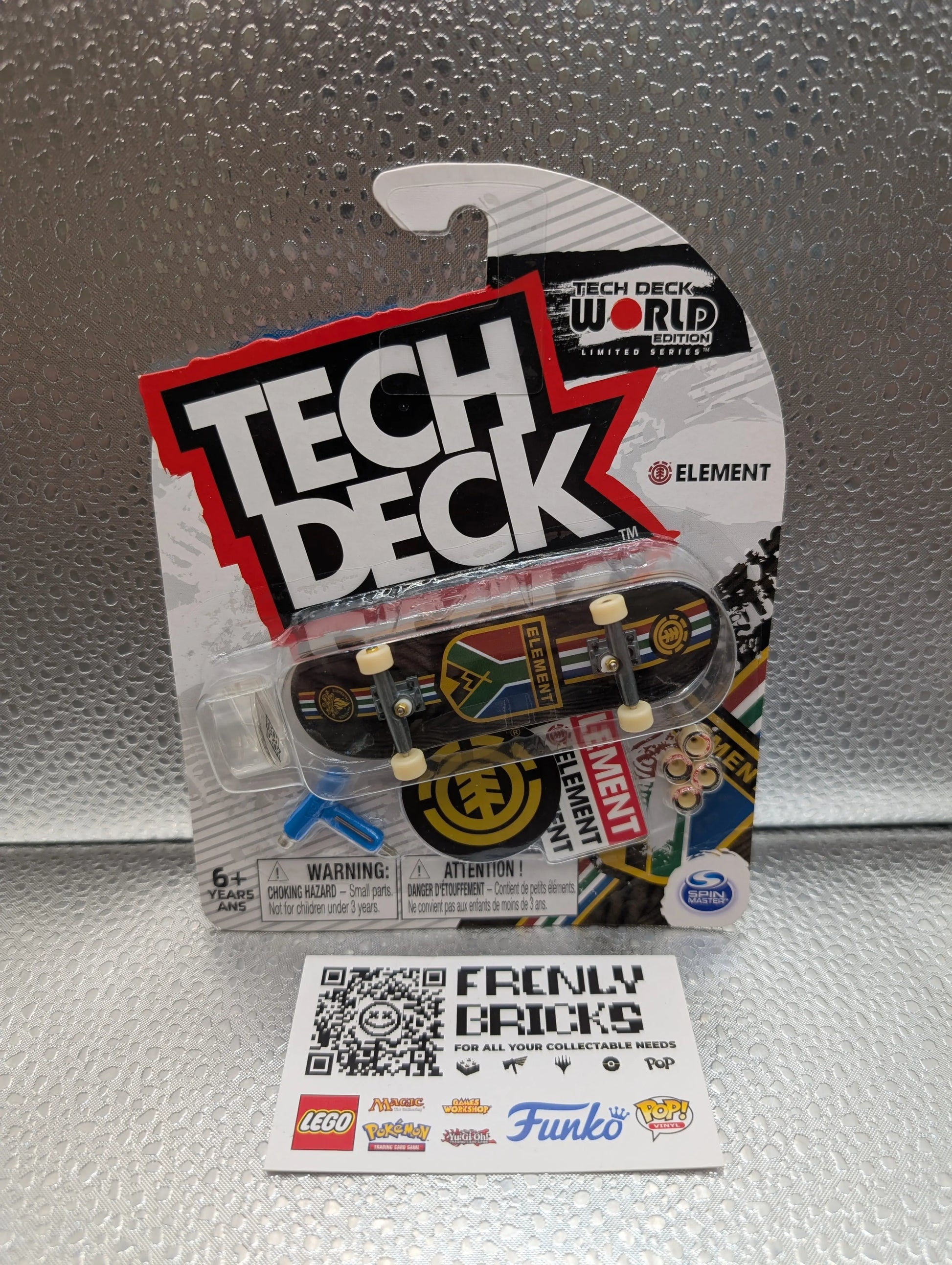 Tech Deck World Edition limited series fingerboard Element FRENLY BRICKS - Open 7 Days