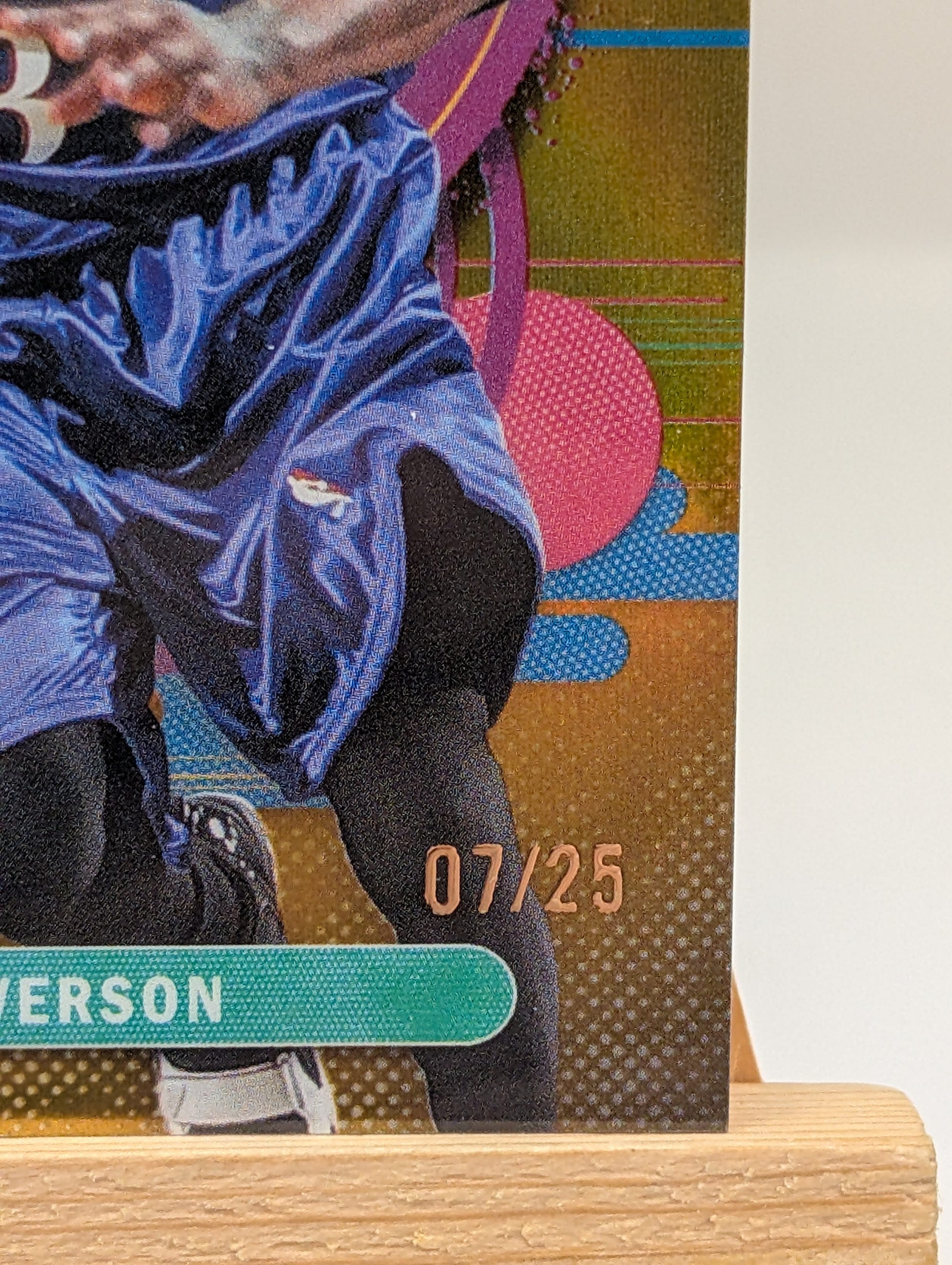2025-26 Topps Finest Allen Iverson #191 Uncommon Gold Refractor /25 FRENLY BRICKS - Open 7 Days image 4