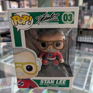 FUNKO POP STAN LEE #03 STAN LEE (SUPERHERO) COMIKAZE VINYL FIGURE FRENLY BRICKS - Open 7 Days
