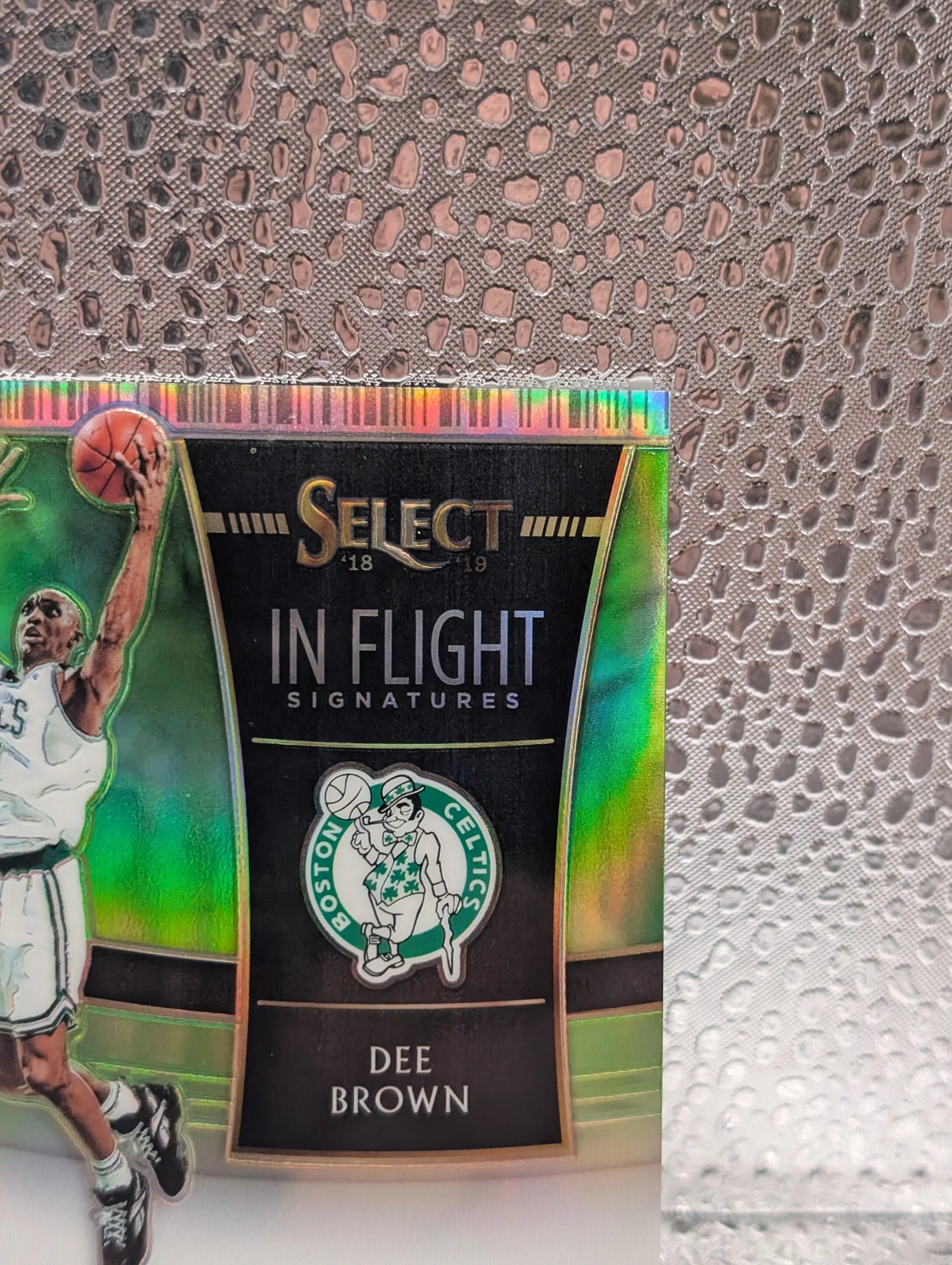 2018-19 Select In Flight Signatures Dee Brown /99 Celtics Green FRENLY BRICKS - Open 7 Days