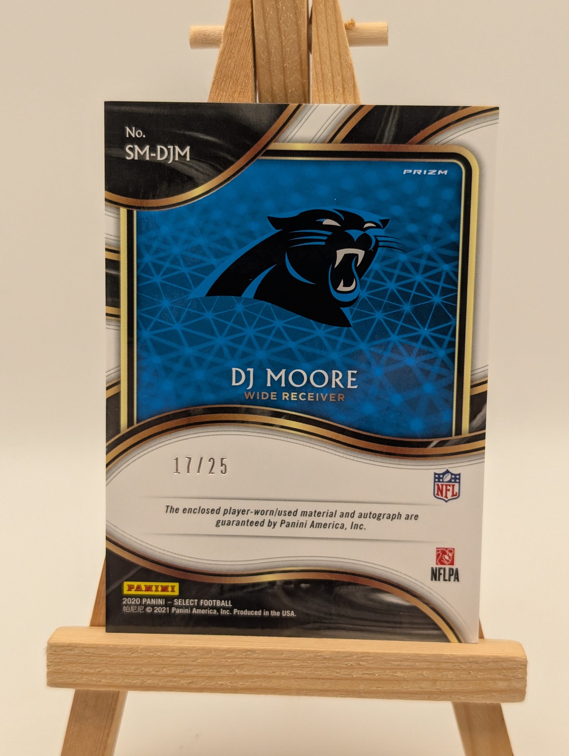 2020 Select DJ Moore Signature Patch Tie Dye Prizm Auto /25 FRENLY BRICKS - Open 7 Days