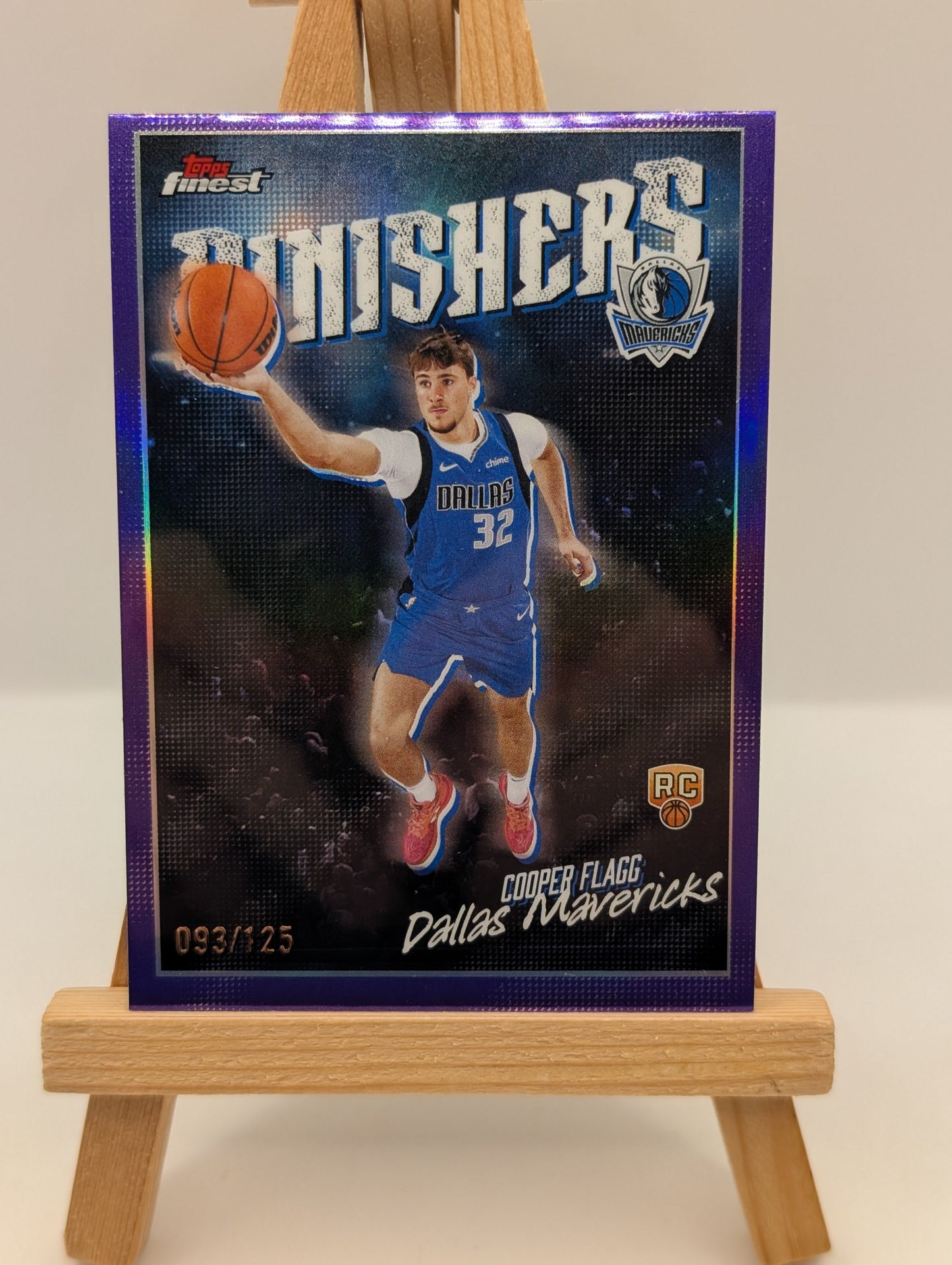 2025-26 Topps Finest - Finishers Cooper Flagg #FI-8 Purple Refractor/125 (RC) FRENLY BRICKS - Open 7 Days