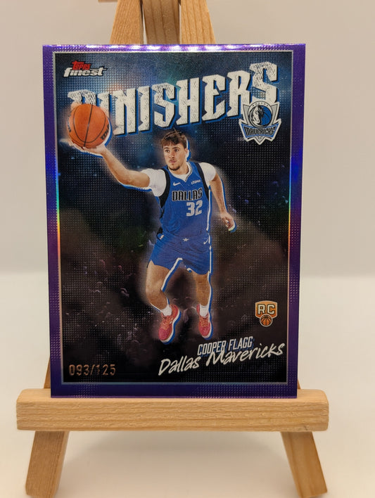 2025-26 Topps Finest - Finishers Cooper Flagg #FI-8 Purple Refractor/125 (RC) FRENLY BRICKS - Open 7 Days