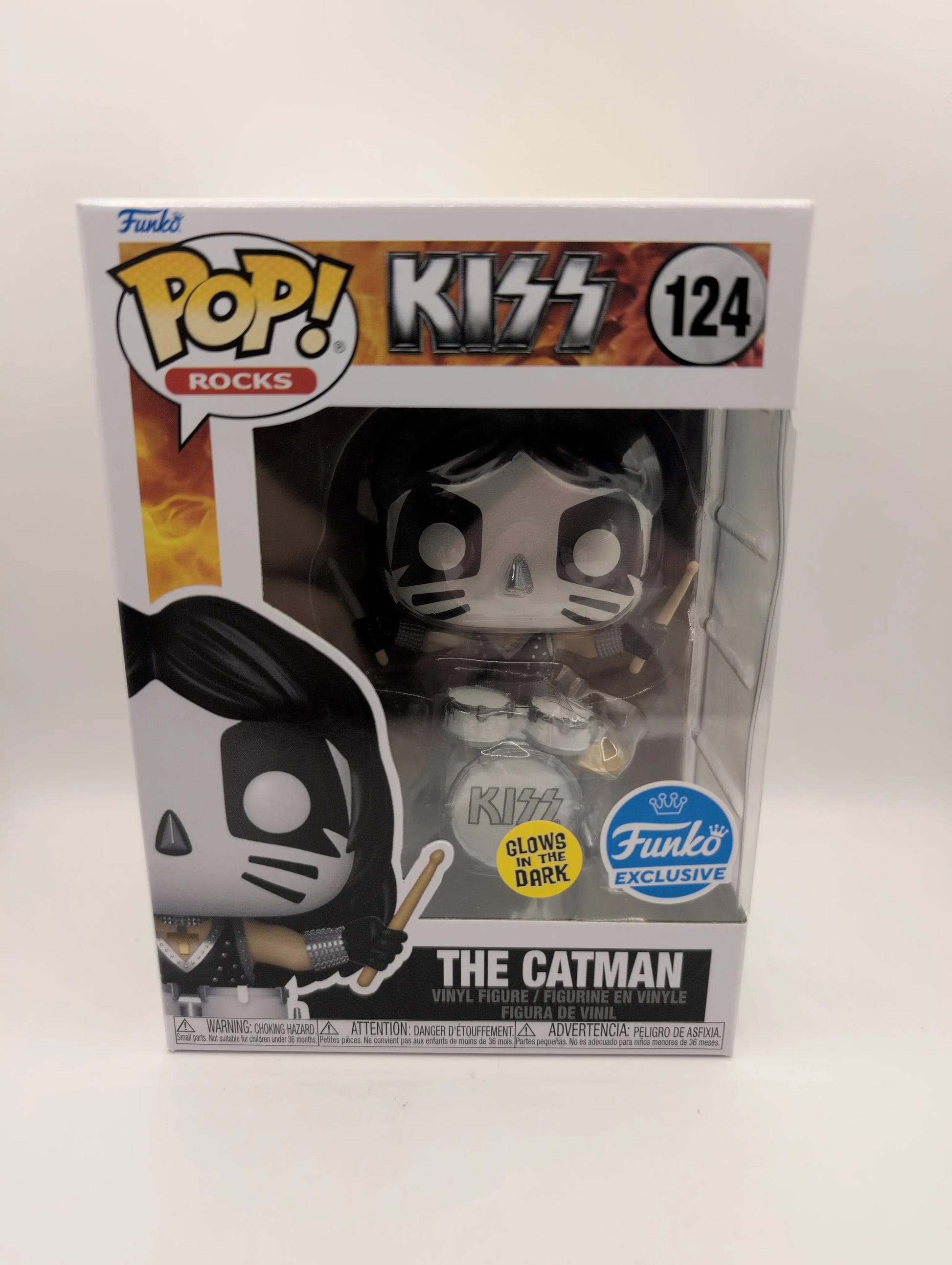 KISS, Funko Pop! #124, The Catman (Glow) | 2019, Vinyl Figure, Music, Drummer FRENLY BRICKS - Open 7 Days image 1