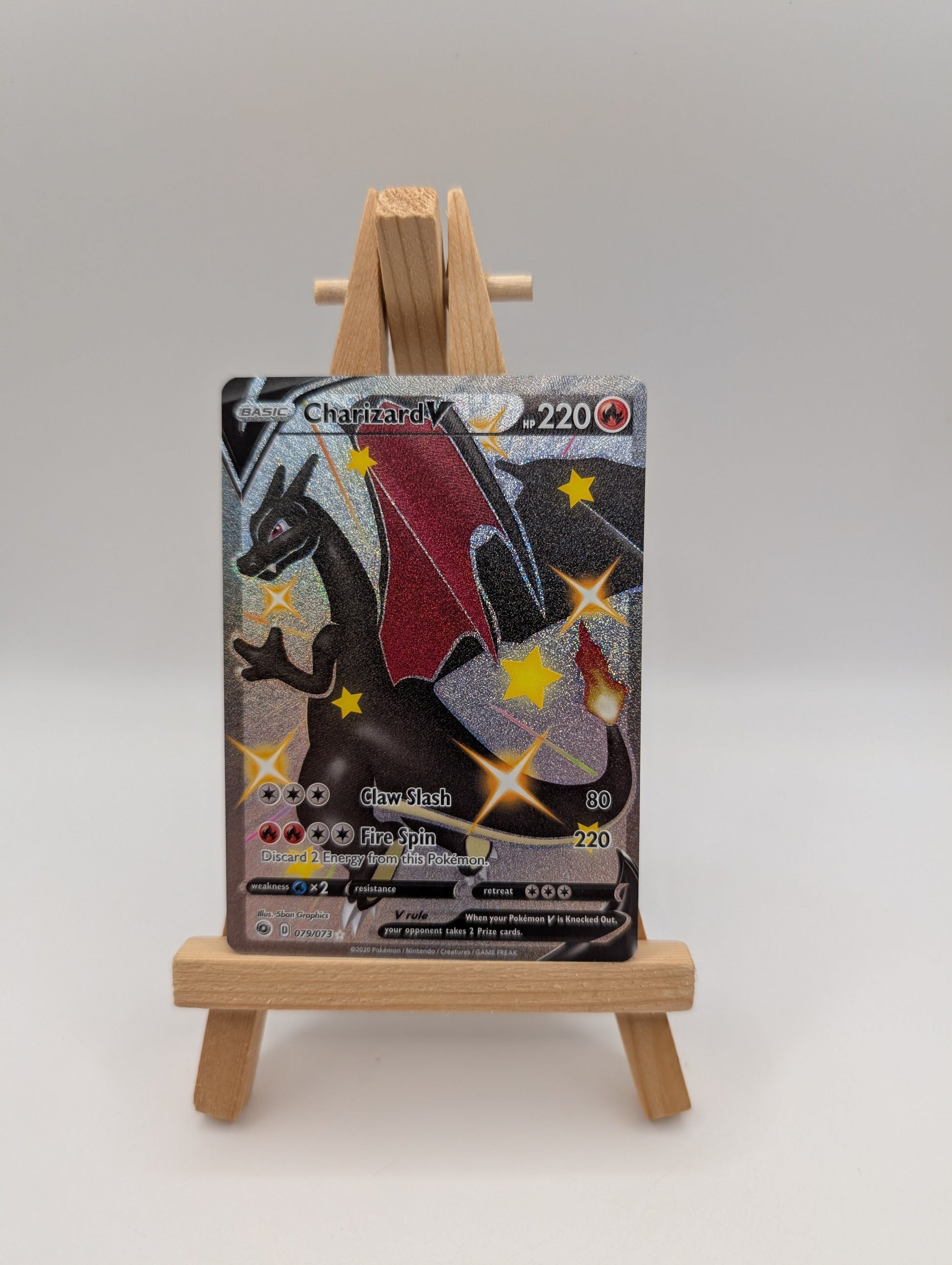 2020 Pokemon SWSH Champion's Path Charizard V Holo Full Art #079/073 FRENLY BRICKS - Open 7 Days