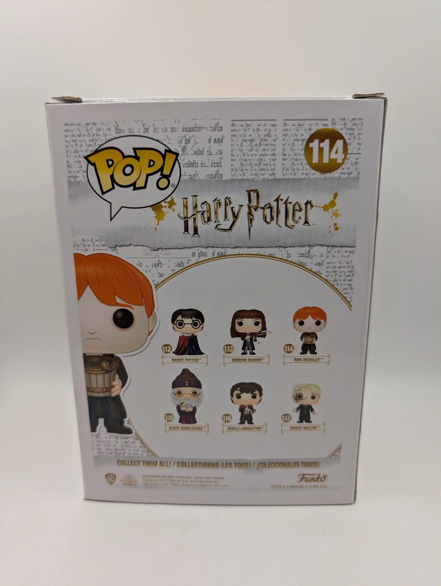 Funko POP Harry Potter Ron Weasley With Puking Slugs #114 Vinyl Figure FRENLY BRICKS - Open 7 Days