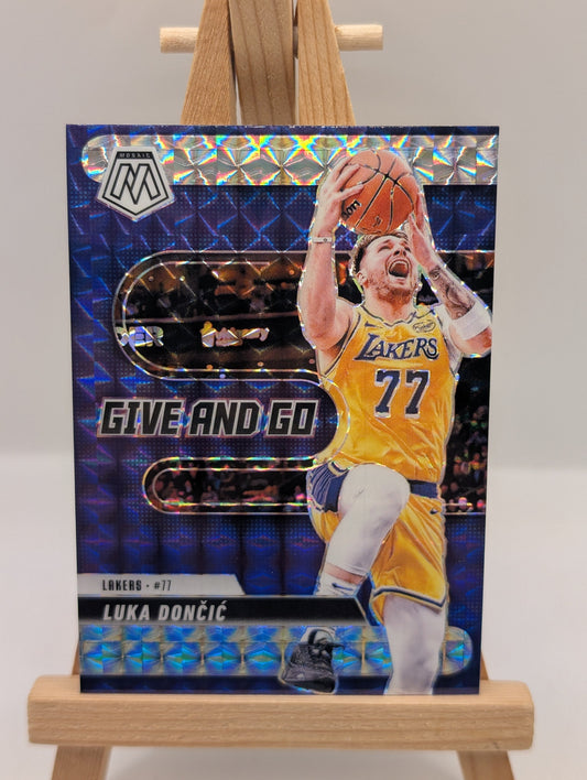 Luka Doncic RARE PURPLE MOSAIC REFRACTOR SSP LAKERS MINT FRENLY BRICKS - Open 7 Days