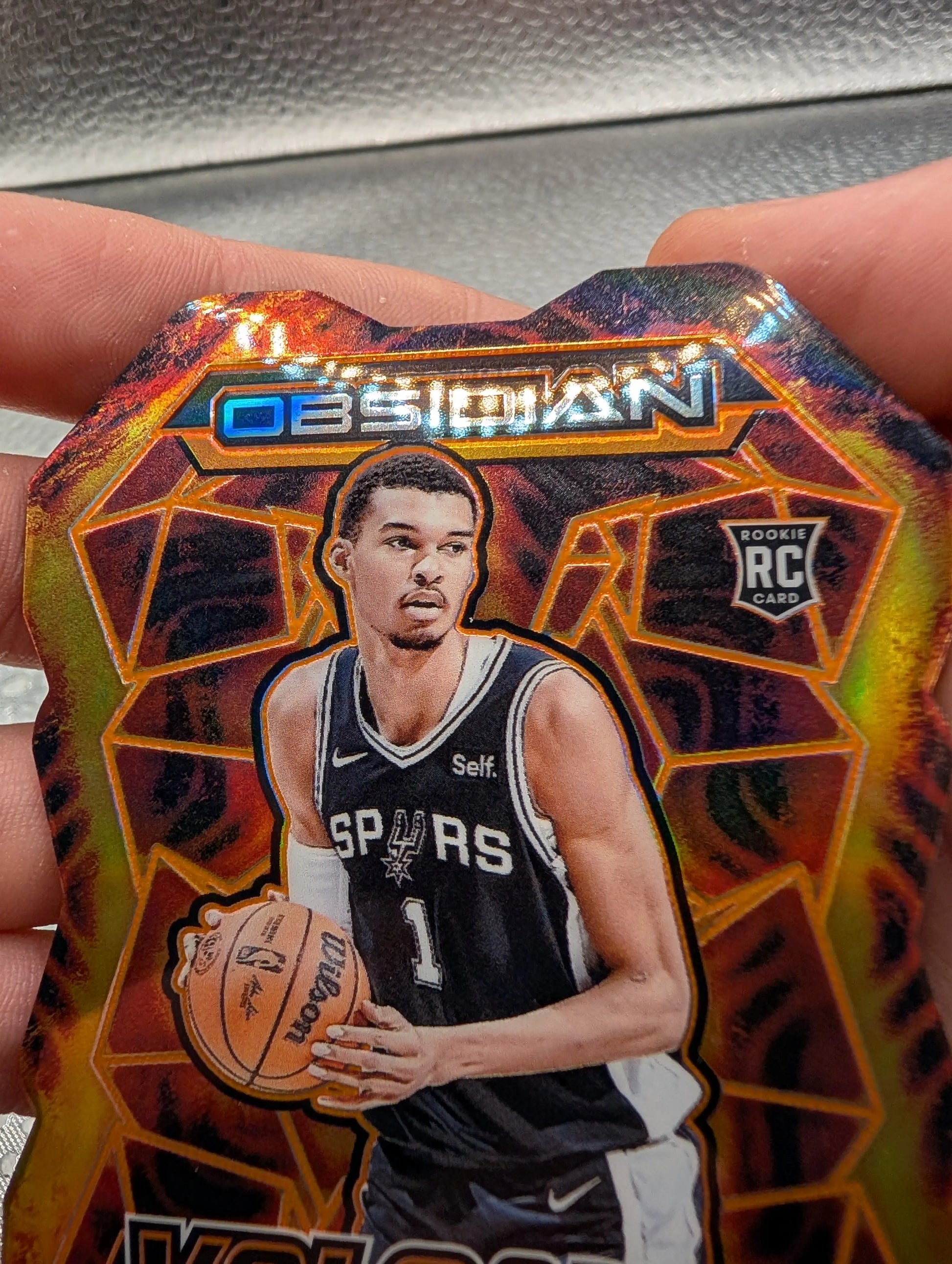 Victor Wembanyama Obsidian Volcanic Spurs RC Panini FRENLY BRICKS - Open 7 Days