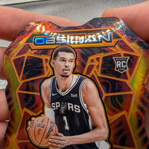 Victor Wembanyama Obsidian Volcanic Spurs RC Panini FRENLY BRICKS - Open 7 Days