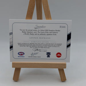 Lennox Hofmann Rookie Badge Signature Seamless Select /70 AFL 2025 Geelong FRENLY BRICKS - Open 7 Days
