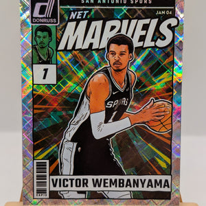 Victor Wembanyama 2024-25 Panini Donruss #21 Net Marvels Diamond Prizm Spurs FRENLY BRICKS - Open 7 Days