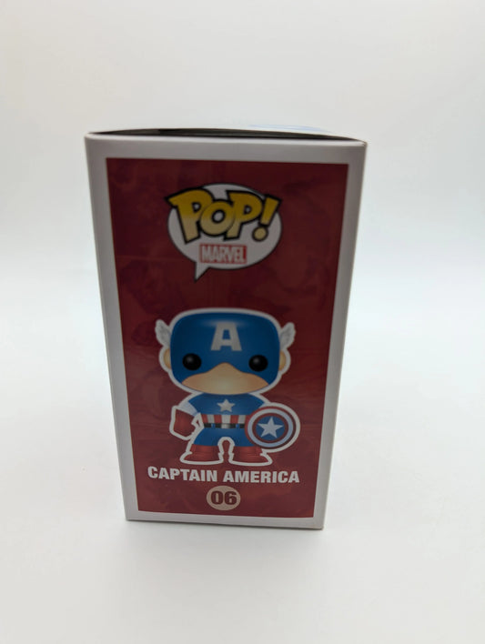 Funko POP! Marvel Captain America #06 Vaulted In Box FRENLY BRICKS - Open 7 Days