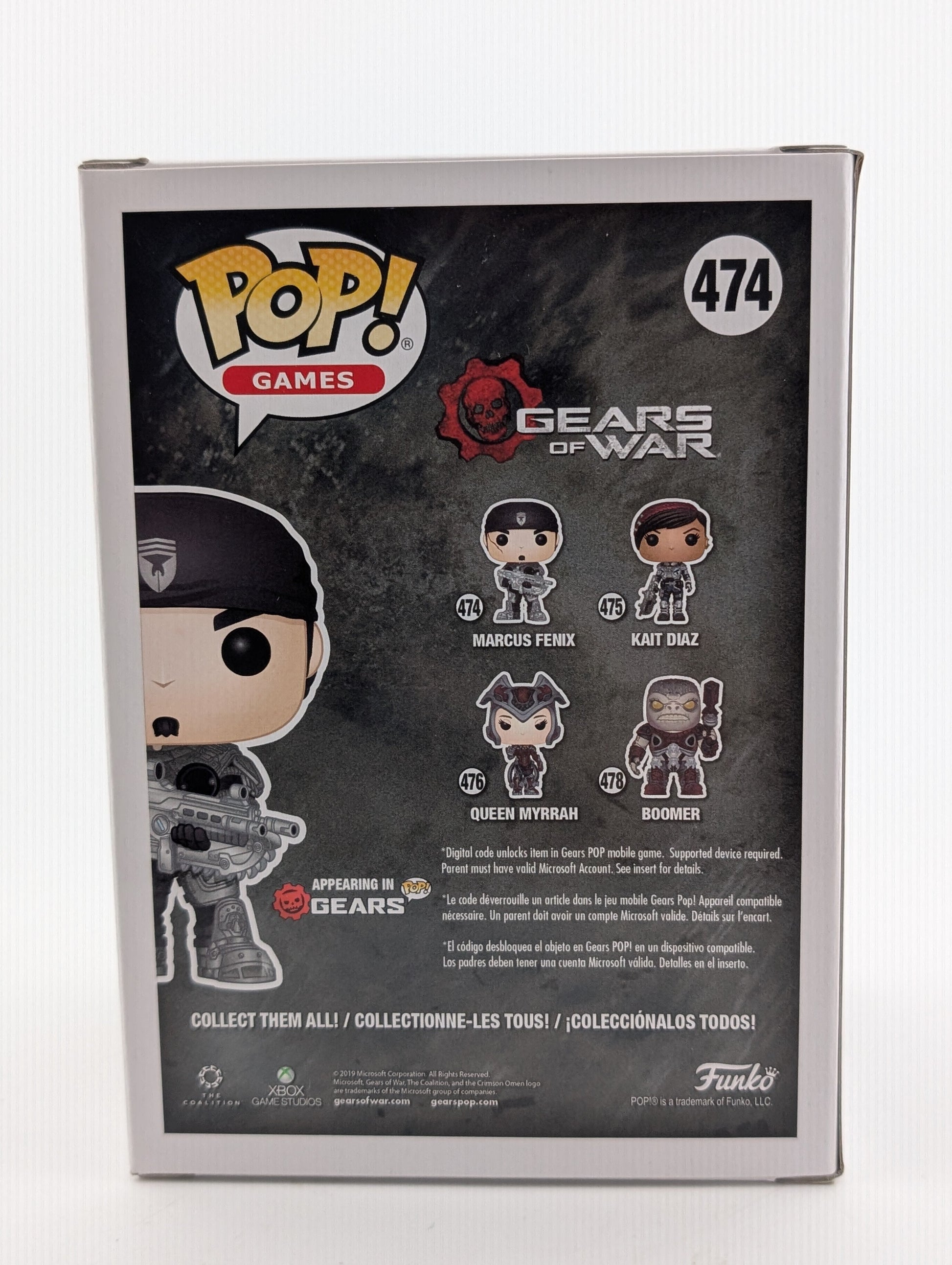 Funko POP! Games Gears Of War - Marcus Fenix #474 - Vinyl Collectable FRENLY BRICKS - Open 7 Days
