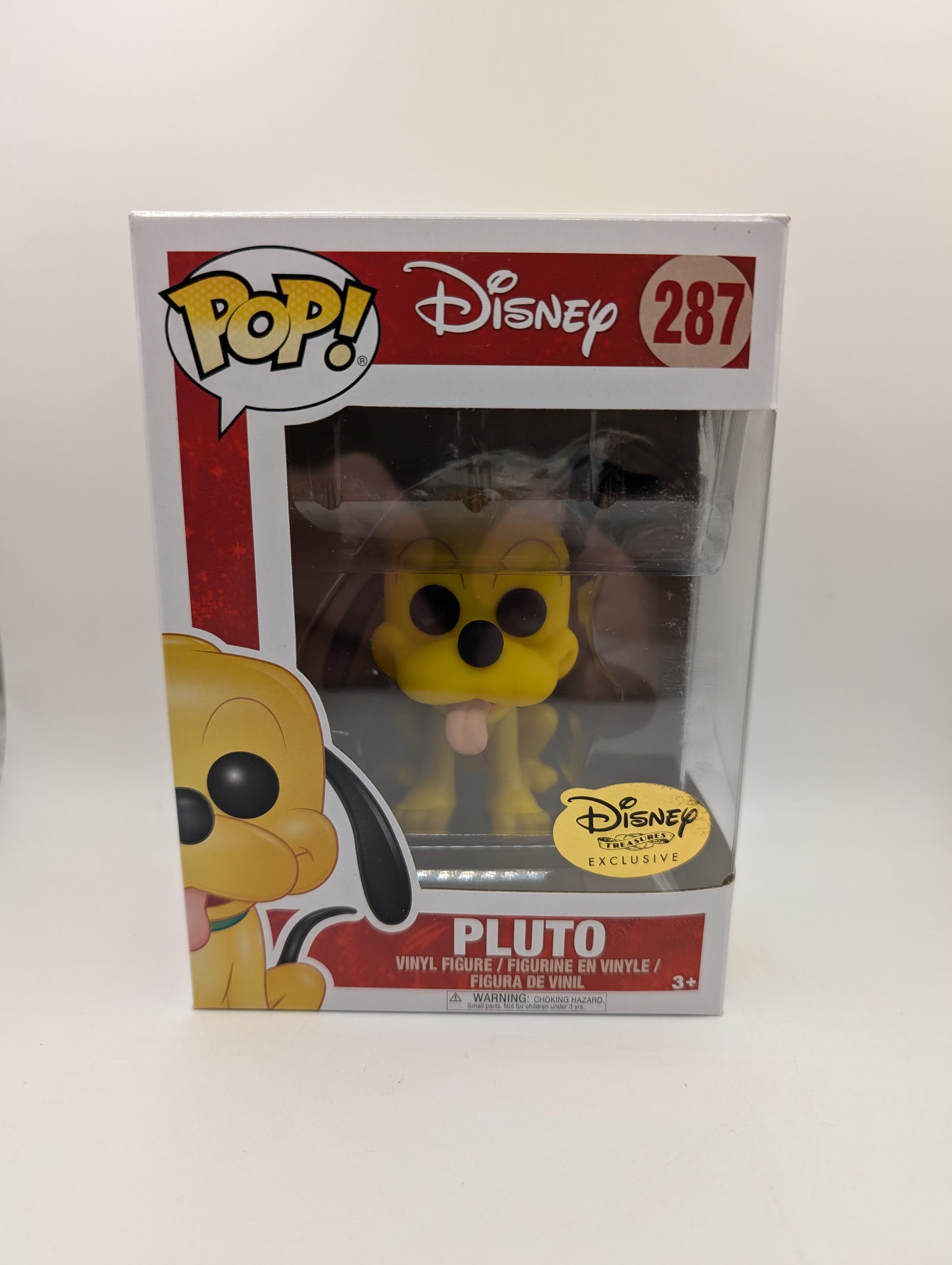 Funko Pop Pluto  #287 Disney Disney Treasures Exclusive  Vinyl Figure
