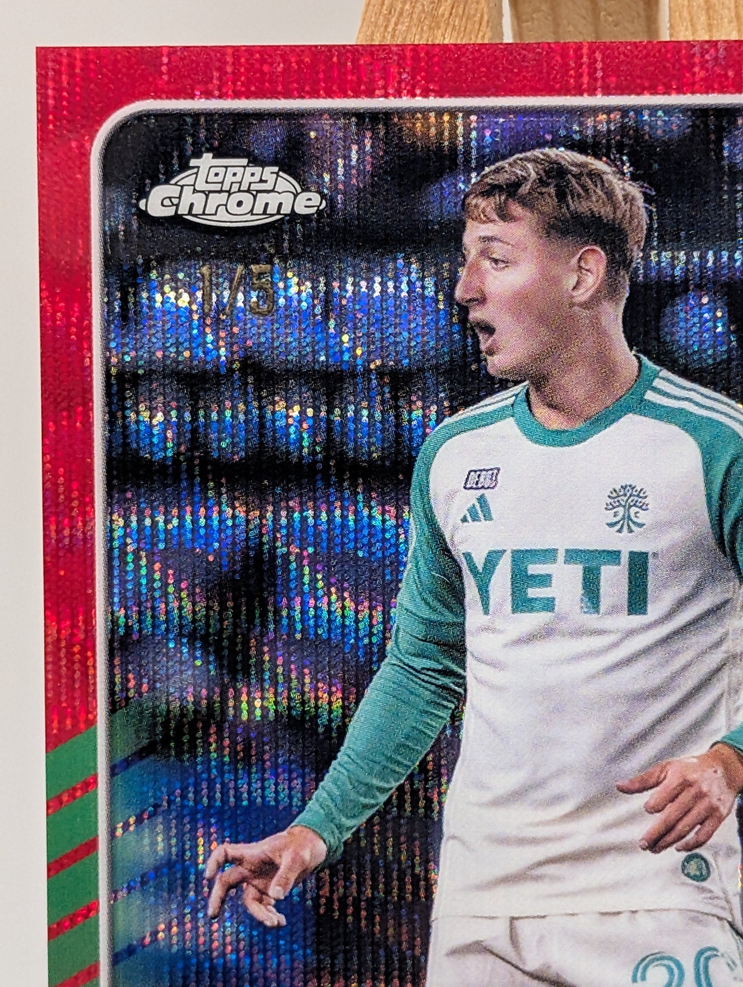 2025 Topps Chrome MLS Nicolas Dubersarsky AUTO RC Red Wave /5 Rookie Austin FRENLY BRICKS - Open 7 Days