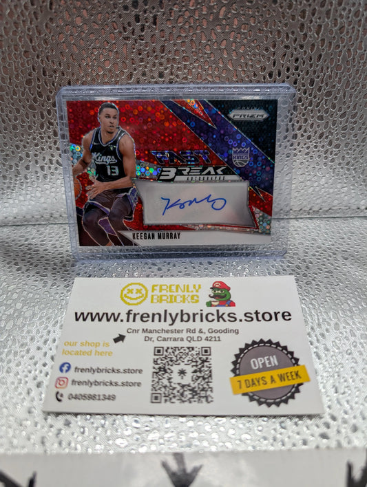 2024-25 KEEGAN MURRAY 35/99 AUTO PANINI PRIZM FAST BREAK DISCO RED PURPLE FRENLY BRICKS - Open 7 Days