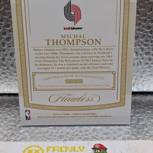 2018-19 Panini Flawless Mychal Thompson Auto /15 Legendary Scripts FRENLY BRICKS - Open 7 Days