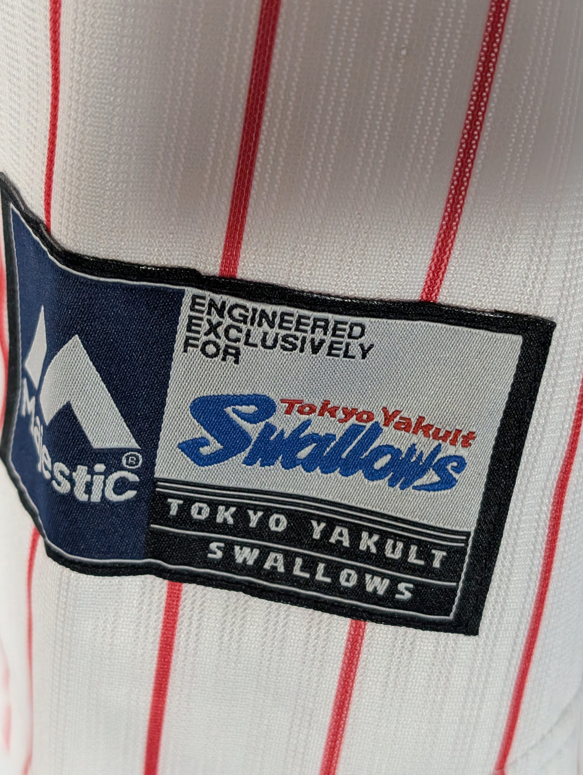 Nippon Baseball Tokyo Yakult Swallows 2016-2019 Home White/Red Blank XL Jersey, photo 16 image 16