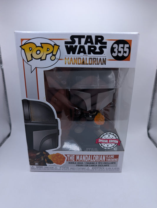 Funko Pop! STAR WARS: The Mandalorian Flame Throwing #355 FRENLY BRICKS - Open 7 Days