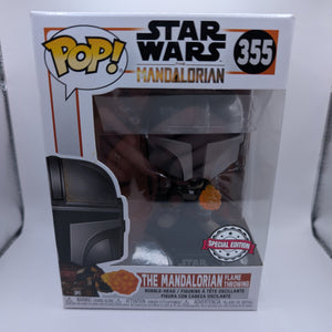 Funko Pop! STAR WARS: The Mandalorian Flame Throwing #355 FRENLY BRICKS - Open 7 Days