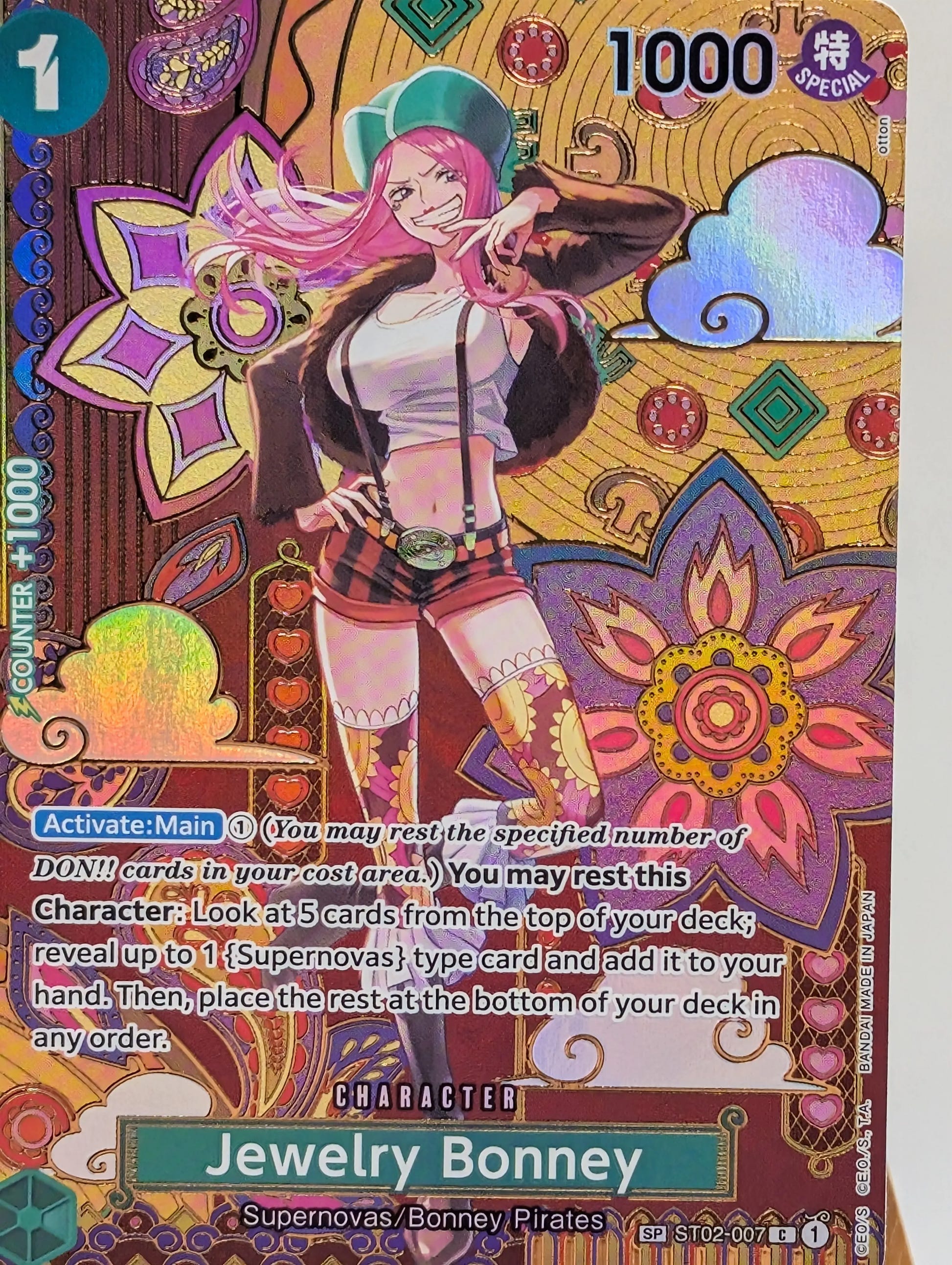 One Piece Card Game - Jewelry Bonney ST02-007 (SP) - Two Legends - English FRENLY BRICKS - Open 7 Days image 7