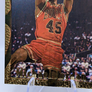 1994-95 Topps Embossed - Michael Jordan #121 Golden Idol FRENLY BRICKS - Open 7 Days