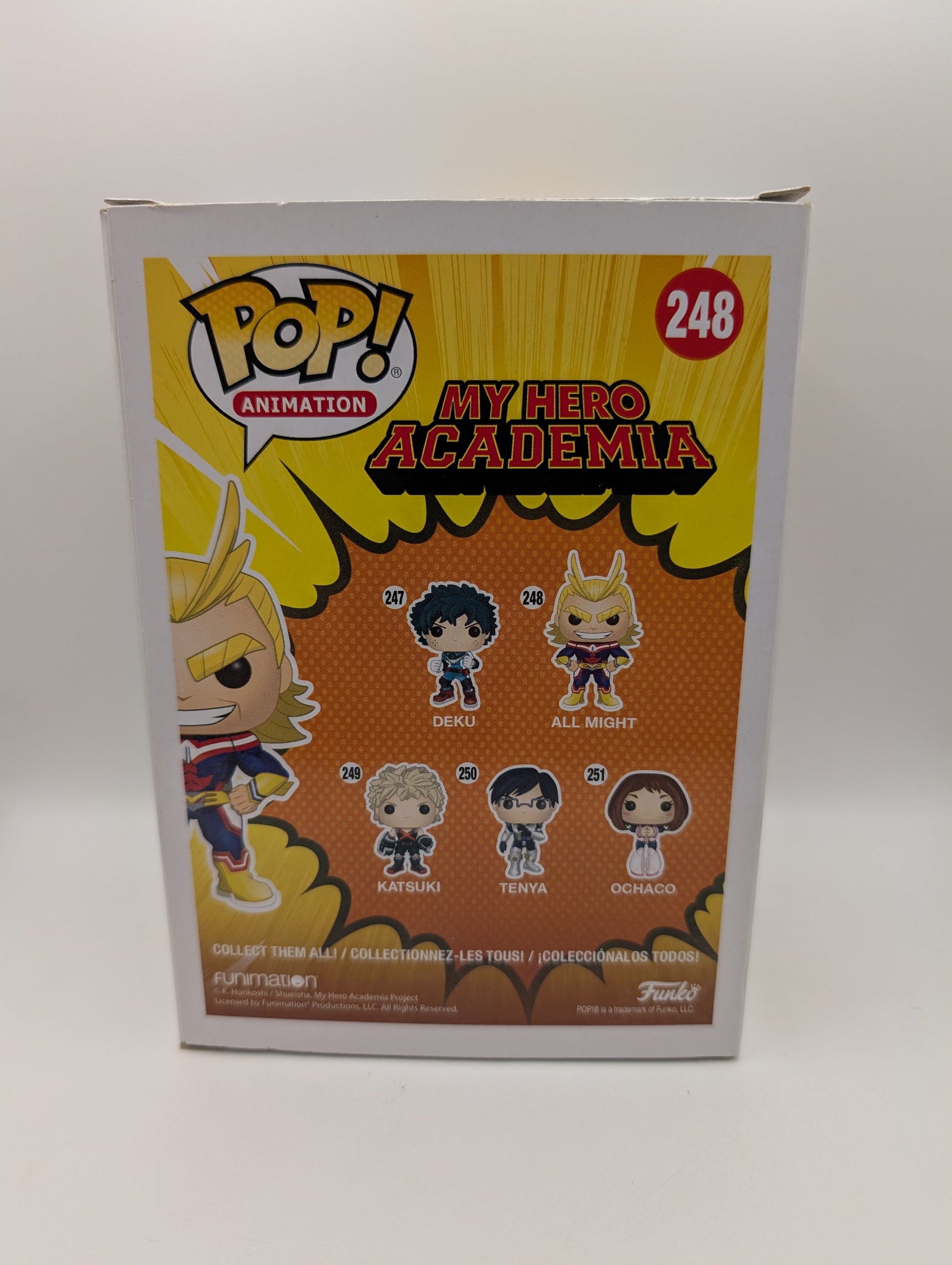 FUNKO POP ANIMATION VINYL MY HERO ACADEMIA ALL MIGHT #248 FRENLY BRICKS - Open 7 Days