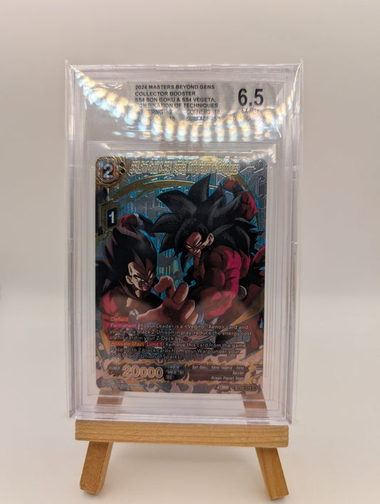 SS4 Son Goku & SS4 Vegeta, Combination of Techniques (Silver) Beyond Generations BGS 6.5 FRENLY BRICKS - Open 7 Days