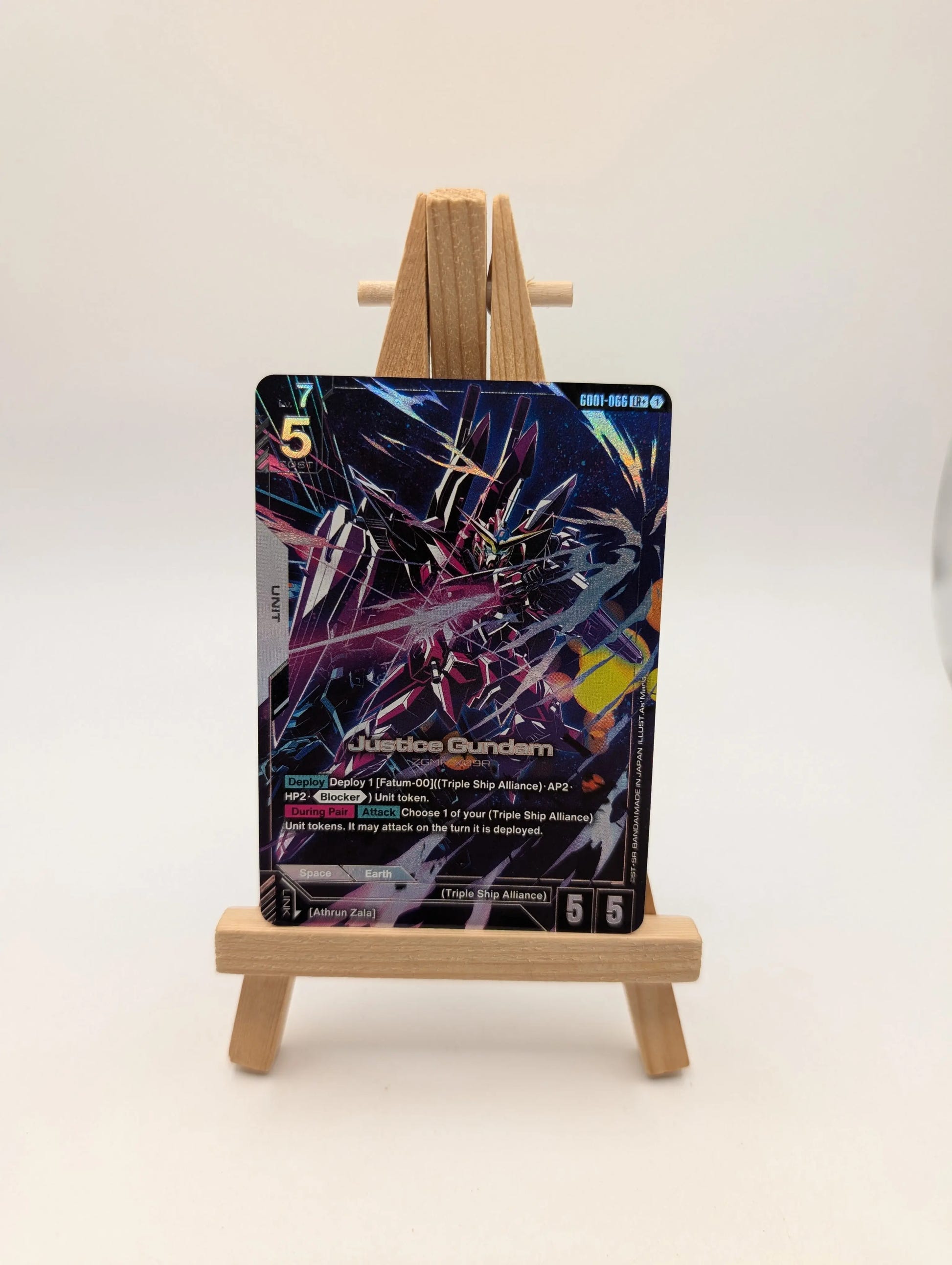 2025 Gundam Card Game Chinese Newtype Rising Justice GD01-066 LR+ Holofoil FRENLY BRICKS - Open 7 Days image 1