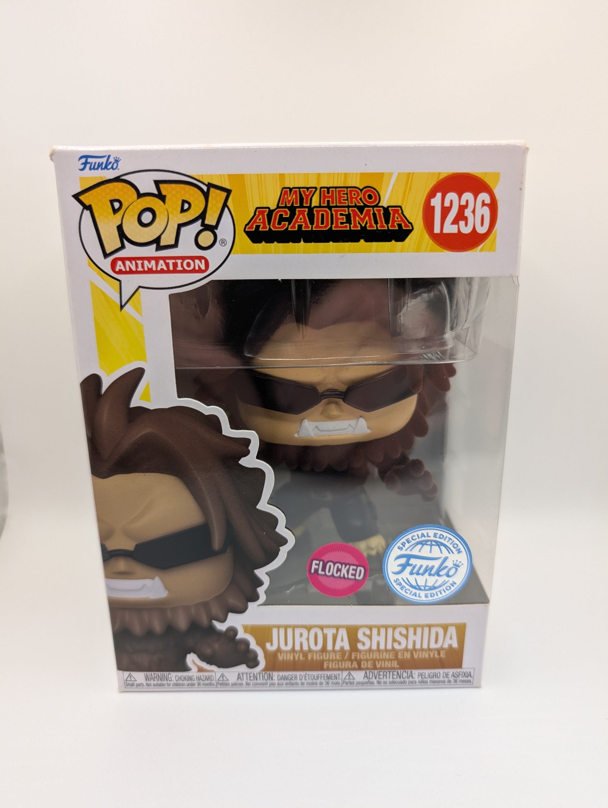 Flocked Jurota Shishida MHA FE 1236 Funko Pop Vinyl FRENLY BRICKS - Open 7 Days