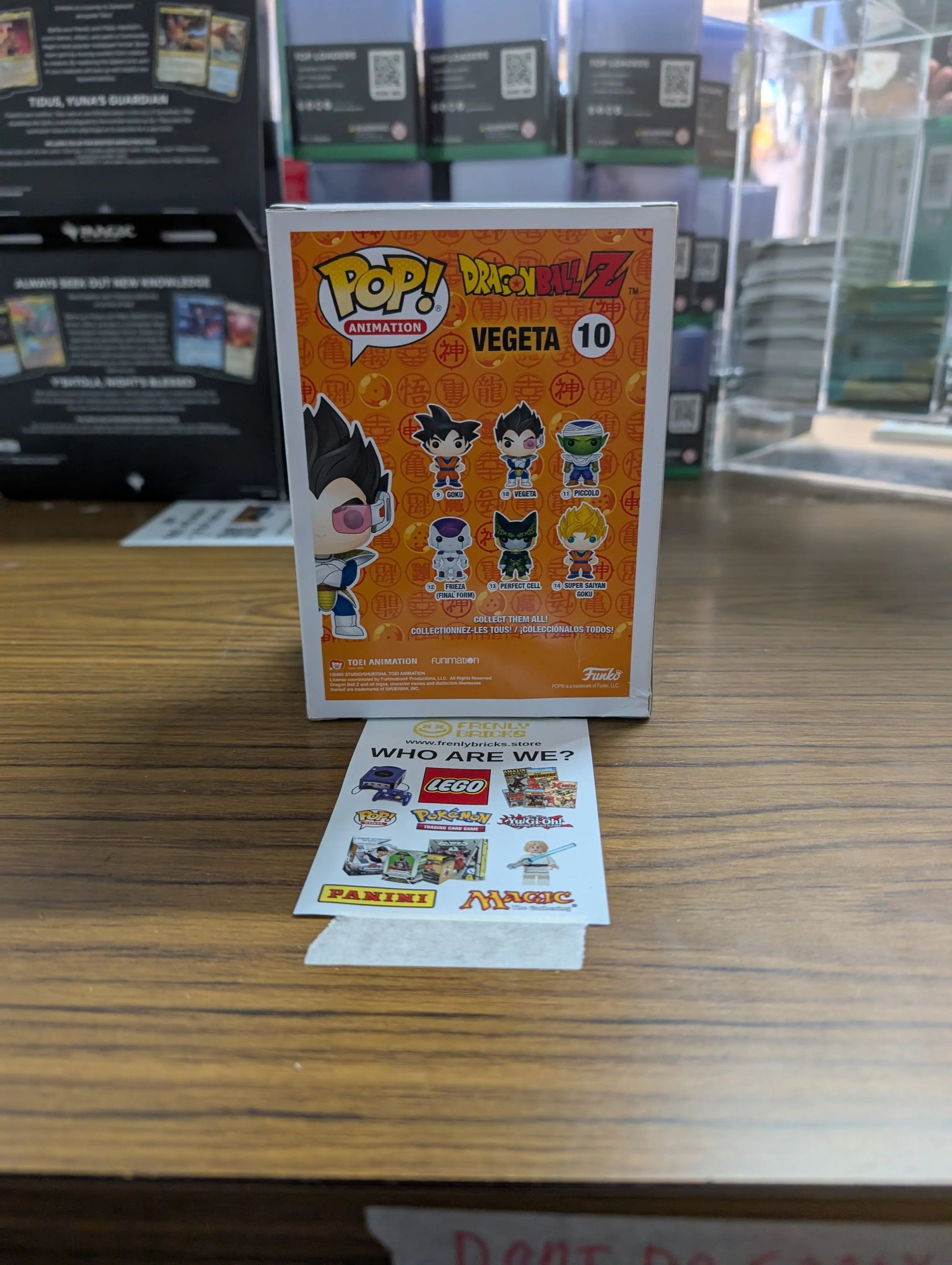 FUNKO Pop Vinyl Vegeta #10 FRENLY BRICKS - Open 7 Days