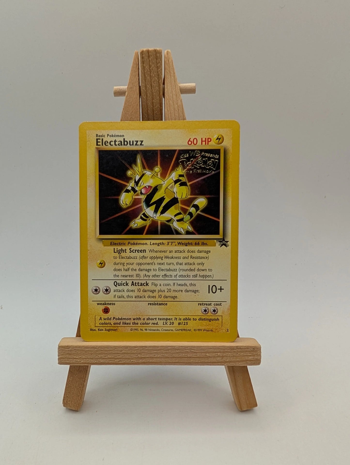 Pokémon Electabuzz Black Star Promo #2 WOTC 1999 – Vintage Card FRENLY BRICKS - Open 7 Days