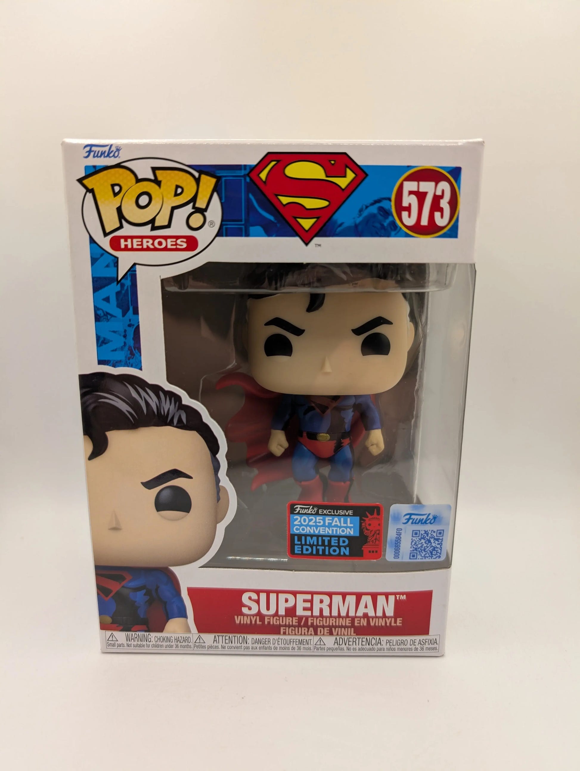 DC Comics - Superman Retro Comic (Flying) Pop! 2025 NYCC Vinyl Figure (RS) #573 FRENLY BRICKS - Open 7 Days image 1