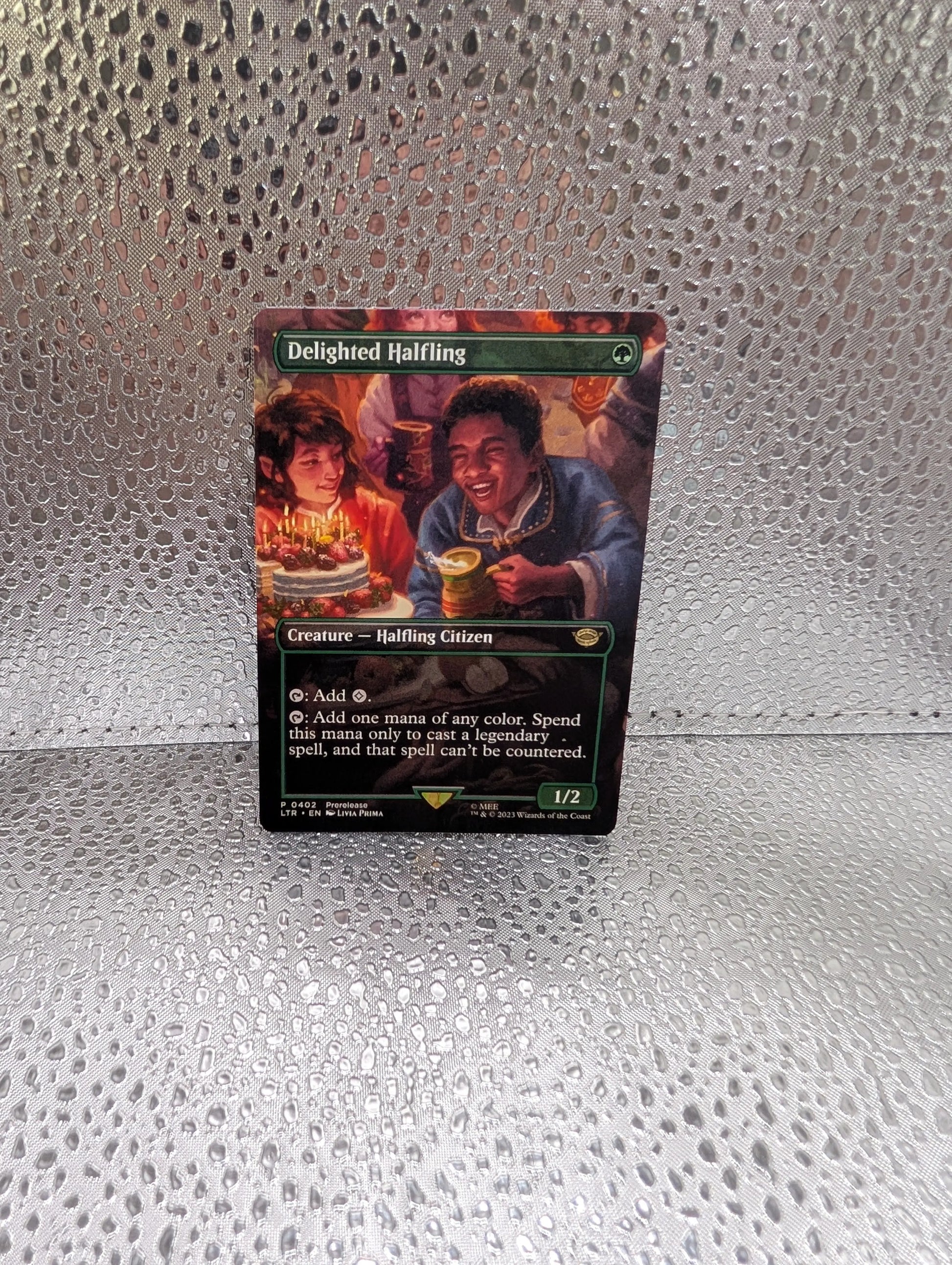 Delighted Halfling MTG Borderless 0402 LOTR Tales Of Middle-Earth Regular NM FRENLY BRICKS - Open 7 Days