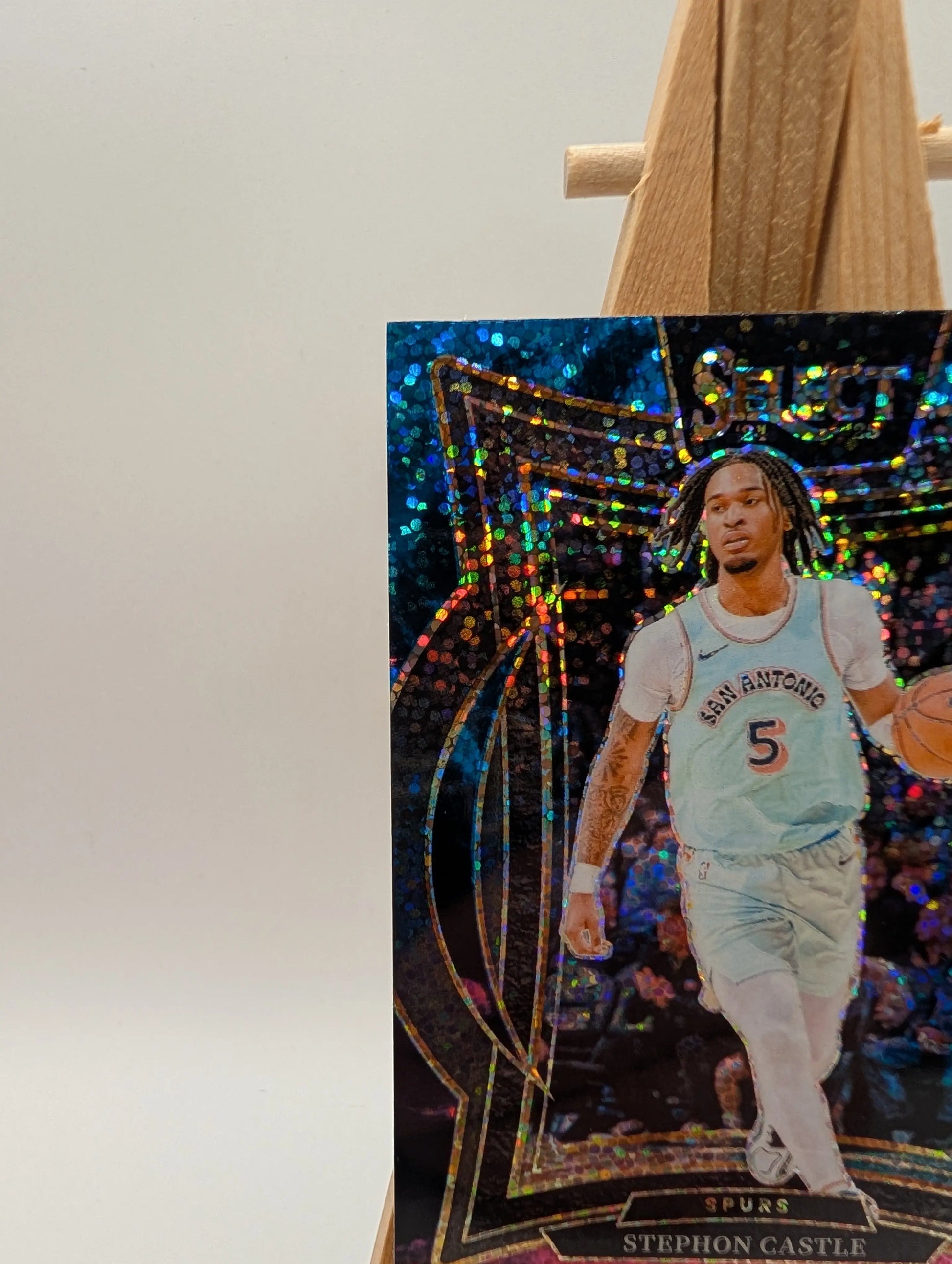 2024-25 Panini Select Concourse Stephon Castle #72 Cosmic Prizm (RC) Spurs FRENLY BRICKS - Open 7 Days