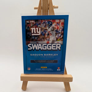 2020 Donruss Elite Saquon Barkley Swagger Dual Jersey Patch #SW4 Giants FRENLY BRICKS - Open 7 Days