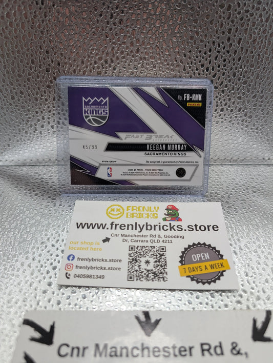 2024-25 KEEGAN MURRAY 35/99 AUTO PANINI PRIZM FAST BREAK DISCO RED PURPLE FRENLY BRICKS - Open 7 Days