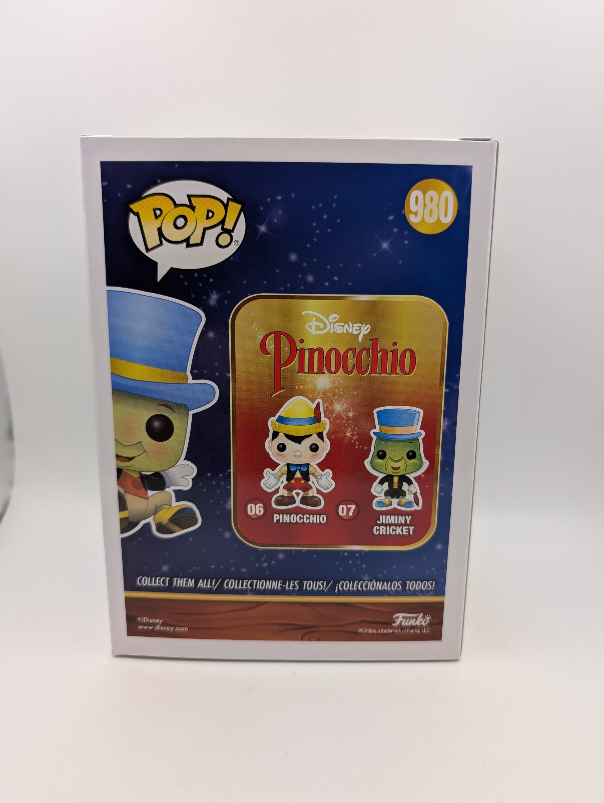 Pop Jiminy Cricket 980 Disney Funko NYCC 2020