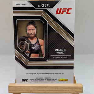 Zhang Weili Champion Signatures Auto Green Prizm - 2021 Panini Prizm UFC - TY FRENLY BRICKS - Open 7 Days