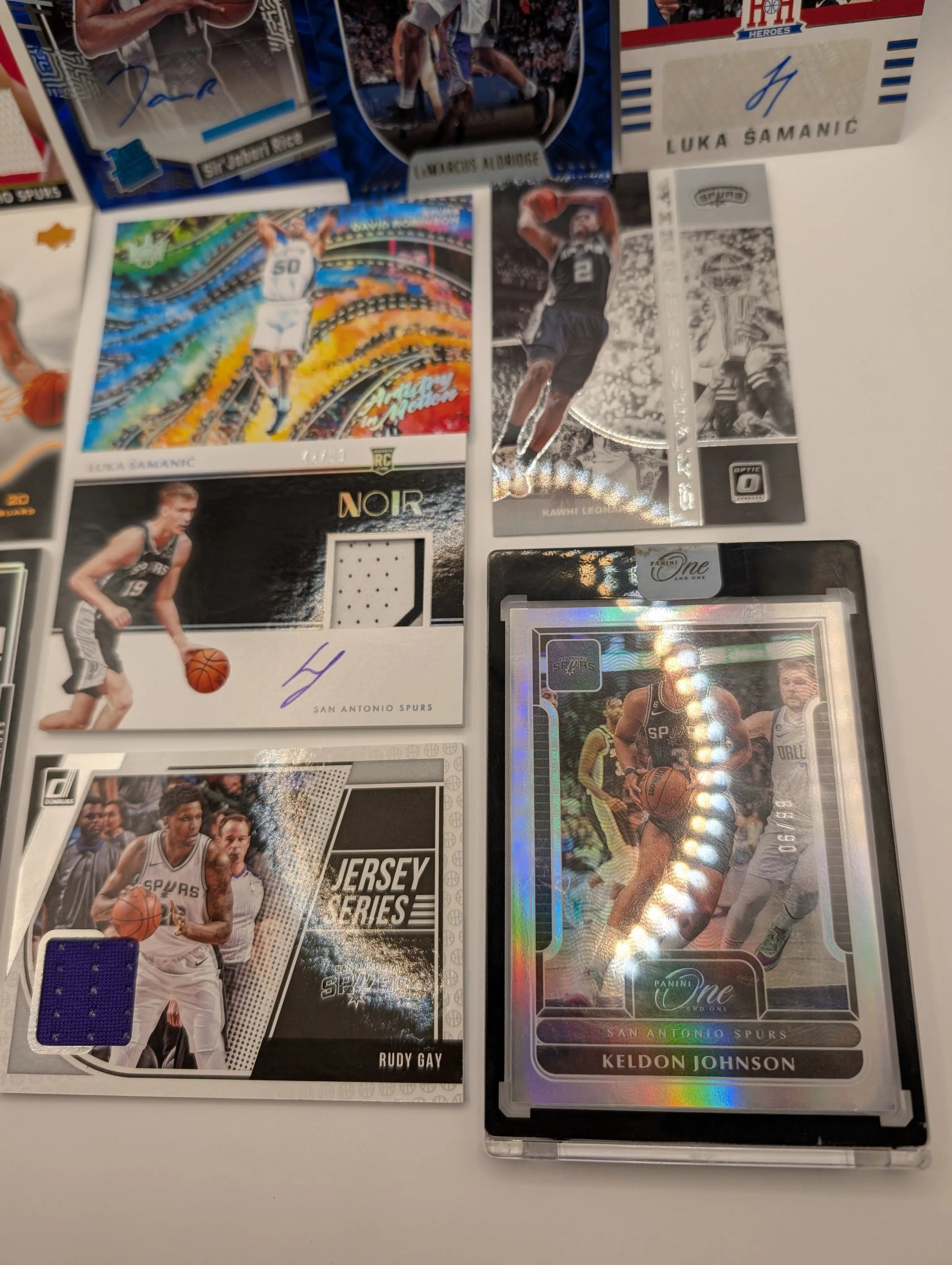 San Antonio Spurs NBA Basketball Card Lot, Rookies, Patch, Auto, George Gervin FRENLY BRICKS - Open 7 Days