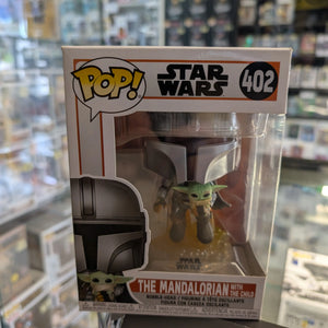 Star Wars - Mandalorian with the Child Jetpack Flying Pop! Vinyl Figure #402 FRENLY BRICKS - Open 7 Days
