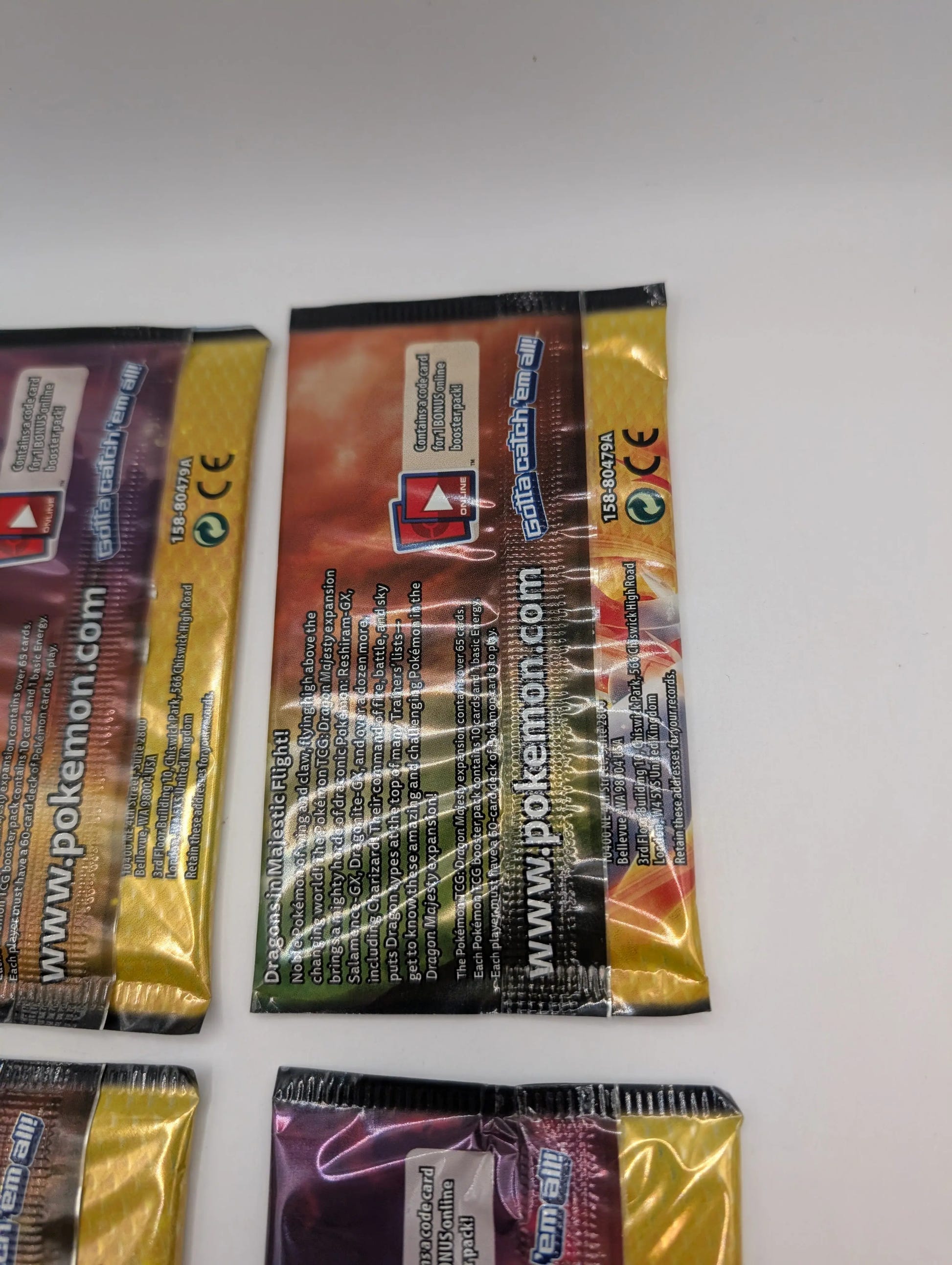 Pokémon TCG Dragon Majesty Booster Pack Art Sets (4 Packs) Sealed, photo 6 image 6
