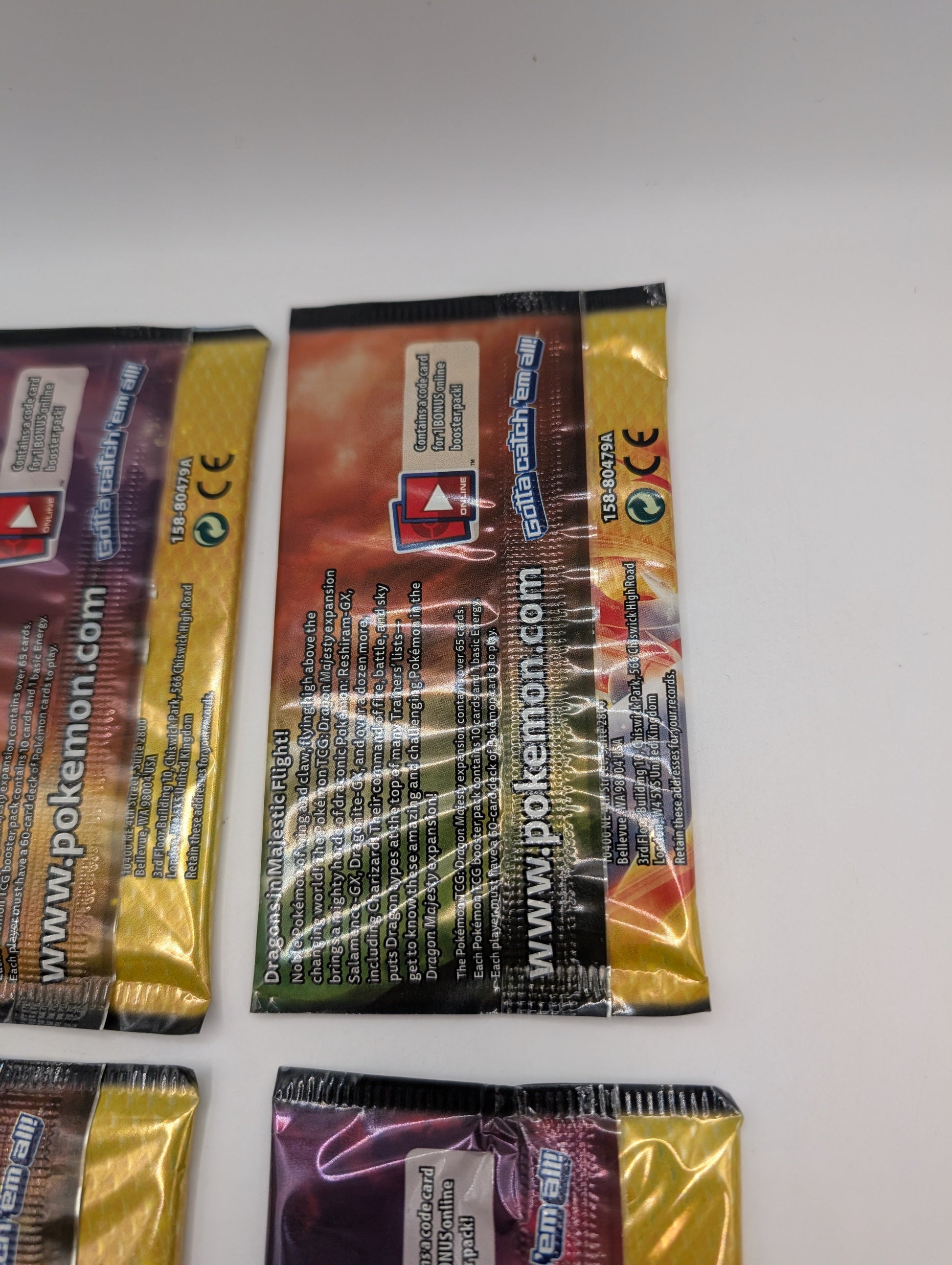 Pokemon TCG Dragon Majesty Booster Pack Art Sets (4 Packs) FRENLY BRICKS - Open 7 Days