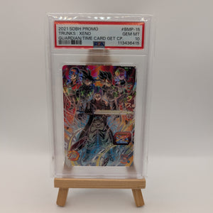 PSA 10 2021 SUPER DRAGON BALL HEROES PROMO BMP-15 TRUNKS XENO GUARDIAN TIME CARD FRENLY BRICKS - Open 7 Days