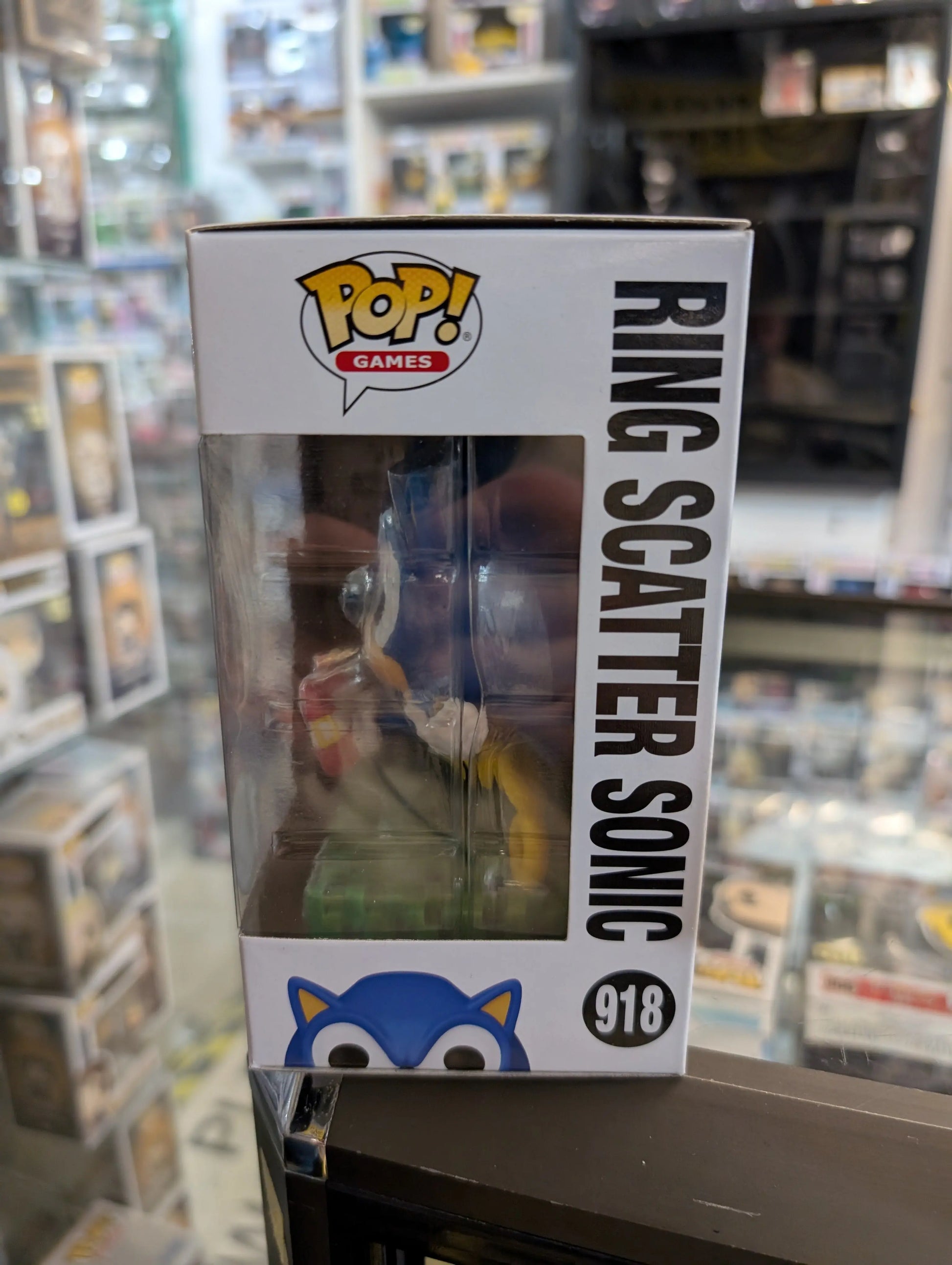 Sonic The Hedgehog Ring Scatter Sonic Funko POP! Vinyl 918 FRENLY BRICKS - Open 7 Days