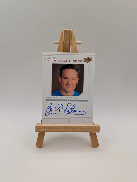 Upper Deck Halo Legacy Collection Voice Talent Index Brian T. Delaney Auto VT-BT FRENLY BRICKS - Open 7 Days