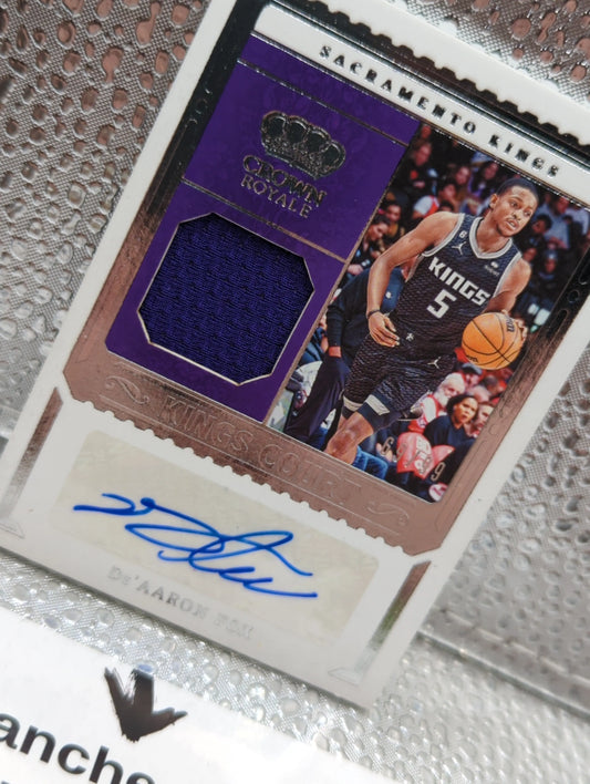 2023-24 Panini Crown Royale - Kings Court PATCH AUTO De'Aaron Fox /99 FRENLY BRICKS - Open 7 Days