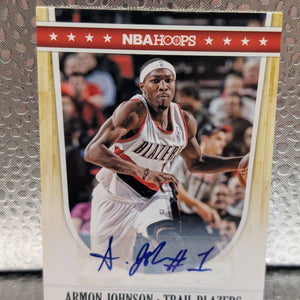2011-12 NBA Hoops Auto Armon Johnson #203 Portland Trailblazer Autograph FRENLY BRICKS - Open 7 Days